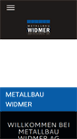 Mobile Screenshot of metallbau-widmer.ch